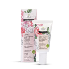Carica l'immagine nel visualizzatore di Gallery, CREMA CONTORNO OCCHI E LABBRA - EFFETTO FILLER - ROSA DI DAMASCO E TE' BIANCO | COD. 00003018 | 30ml
