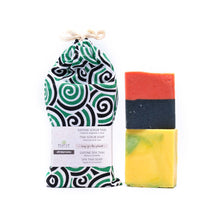 Carica l'immagine nel visualizzatore di Gallery, COTTON BAG SAPONE E SCRUB ROSA MELA E CANNELLA | COD. 00003020 | 100 g x2