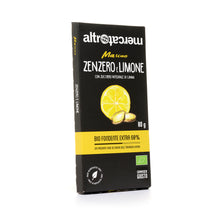Carica l'immagine nel visualizzatore di Gallery, CIOCCOLATO MASCAO FONDENTE ALLO ZENZERO E LIMONE | COD.00005407 | 80g
