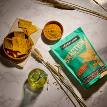 Carica l'immagine nel visualizzatore di Gallery, SFOGLIE ARTIGIANATI ALLA CURCUMA SNACTION | COD. 00005433 | 150 g