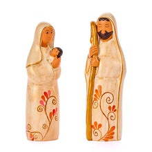 Carica l'immagine nel visualizzatore di Gallery, PRESEPE TUNICHE FLOREALI IN CERAMICA 2 FIGURE | Cod. 00005906 | 19X7cm