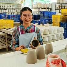 Carica l'immagine nel visualizzatore di Gallery, MUG GRANDE MODERN CHARCOAL AZZURRO | COD. 40003666 | dia 7,8 (tot 11 ) x h 13 cm