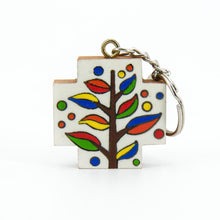 Carica l'immagine nel visualizzatore di Gallery, PORTACHIAVI CROCE ALBERO DELLA VITA | COD.HUBAQES0061203 | 4×4
