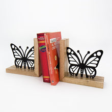Carica l'immagine nel visualizzatore di Gallery, FERMALIBRI FARFALLE LEGNO/METALLO | COD.HUBAQIN3041257 | 19,5cm