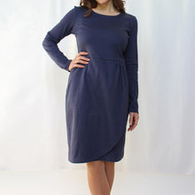 Carica l'immagine nel visualizzatore di Gallery, ABITO RIBES COTONE INTERLOCK BIO BLU | COD. HUBAQOEIN3011946 | M - L