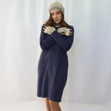 Carica l'immagine nel visualizzatore di Gallery, ABITO RIBES COTONE INTERLOCK BIO BLU | COD. HUBAQOEIN3011946 | M - L