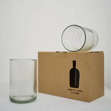 Carica l'immagine nel visualizzatore di Gallery, SET DUE BICCHIERI DAFU TRASPARENTI VETRO | COD.HUBAQTZ0010814 / HUBAQTZ0010812 | 11 - 8 cm