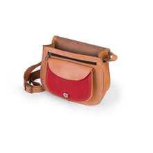 Carica l'immagine nel visualizzatore di Gallery, BORSA FARAH BROWN/RED | Cod.FOR911527600 | TRE MISURE