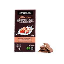 Carica l'immagine nel visualizzatore di Gallery, CIOCCOLATO MASCAO AL LATTE CON MADORLE E SALE |COD. 00005062| 80g