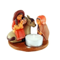 PRESEPE TERRACOTTA PORTACANDELE | Cod.LIB0725706 | cm 9x7 h 7