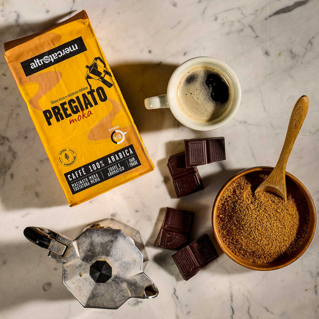 CAFFÈ 100% ARABICA PREGIATA MACINATO MOKA | COD. 00000381 | 250 g