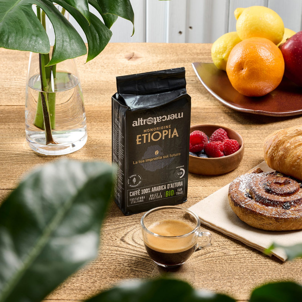 CAFFÈ 100% ARABICA MACINATO MONORIGINE ETIOPIA - BIO | COD. 00000382 | 250 g