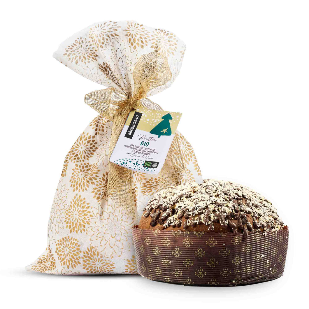 PANETTONE BIO CON CIOCCOLATO E COCCO | COD.00000929 | 750gr