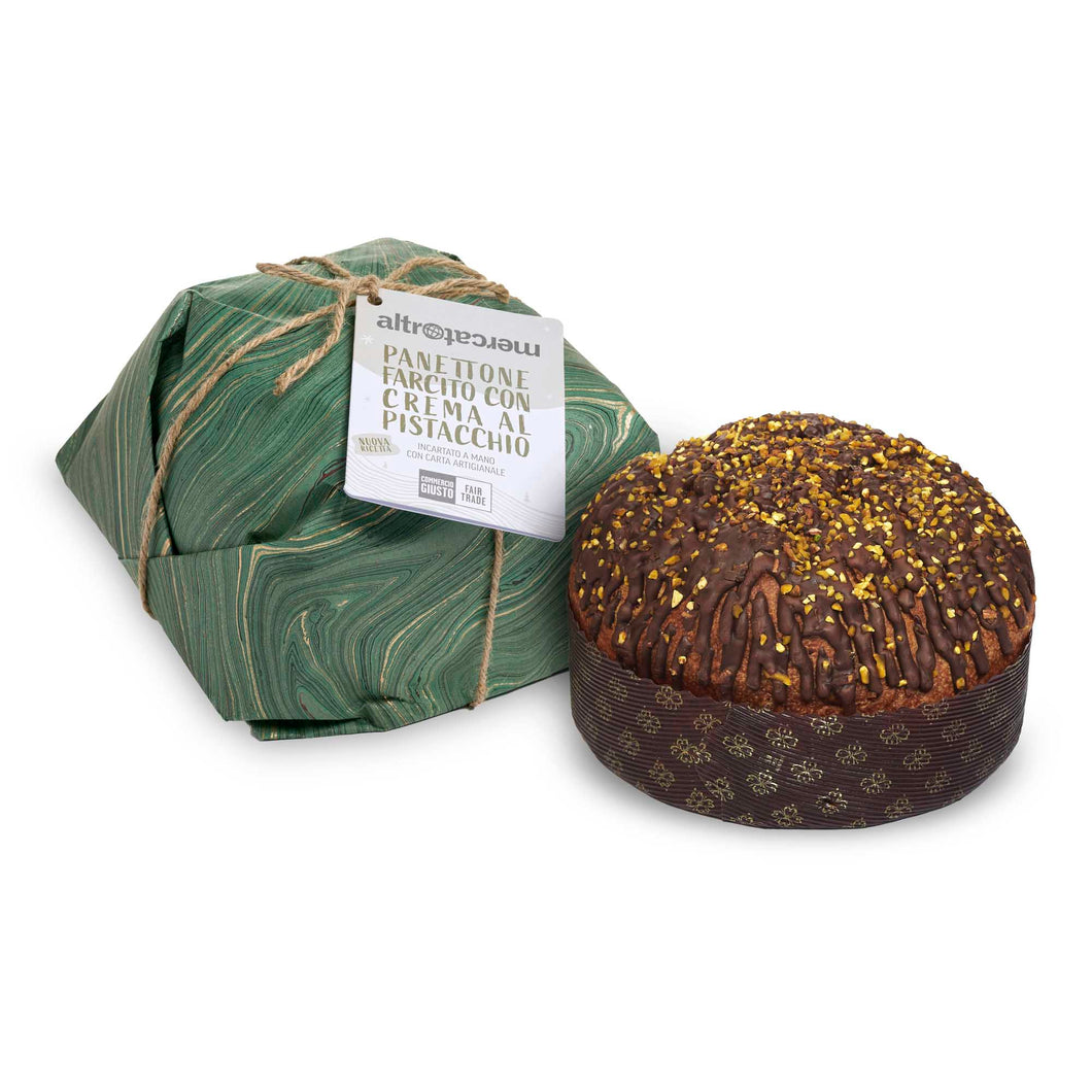 PANETTONE FARCITO CON CREMA DI PISTACCHIO |COD.00003454 | 750gr