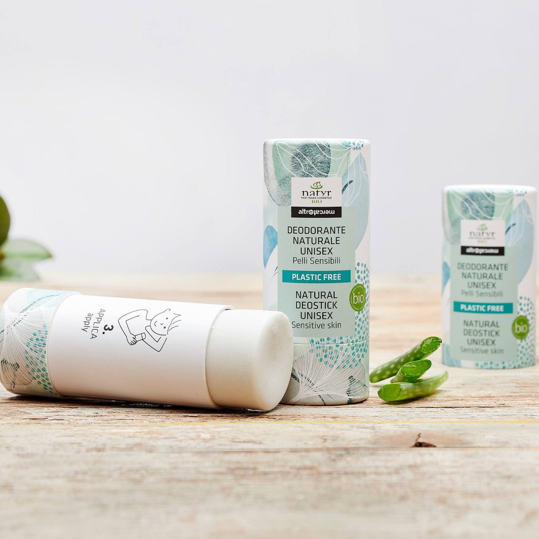 DEODORANTE  NATURALE UNISEX - PELLI SENSIBILI - BIO | COD. 00003764 | 55 gr