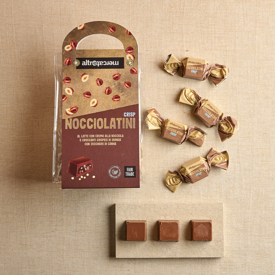 NOCCIOLATINI CRISP - CIOCCOLATINI RIPIENI ALLA NOCCIOLA| Cod.00005075 | 120 g