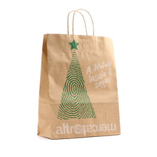 Carica l'immagine nel visualizzatore di Gallery, SHOPPER NATALE IN CARTA RICICLATA   | COD.00006296 | 26x16x38 cm
