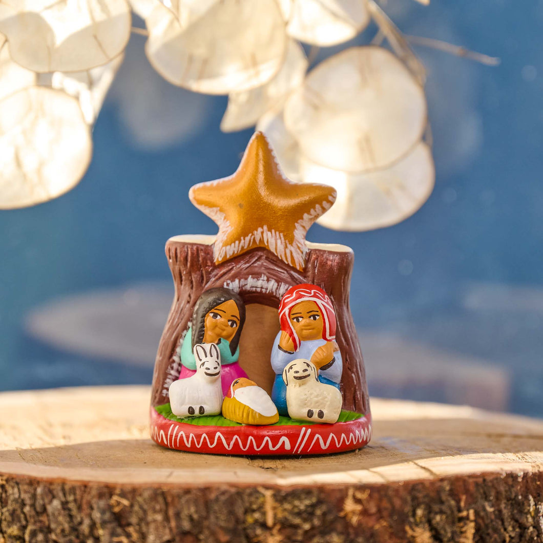 PRESEPE TRA I TRONCHI | Cod.00006510 | 8cm