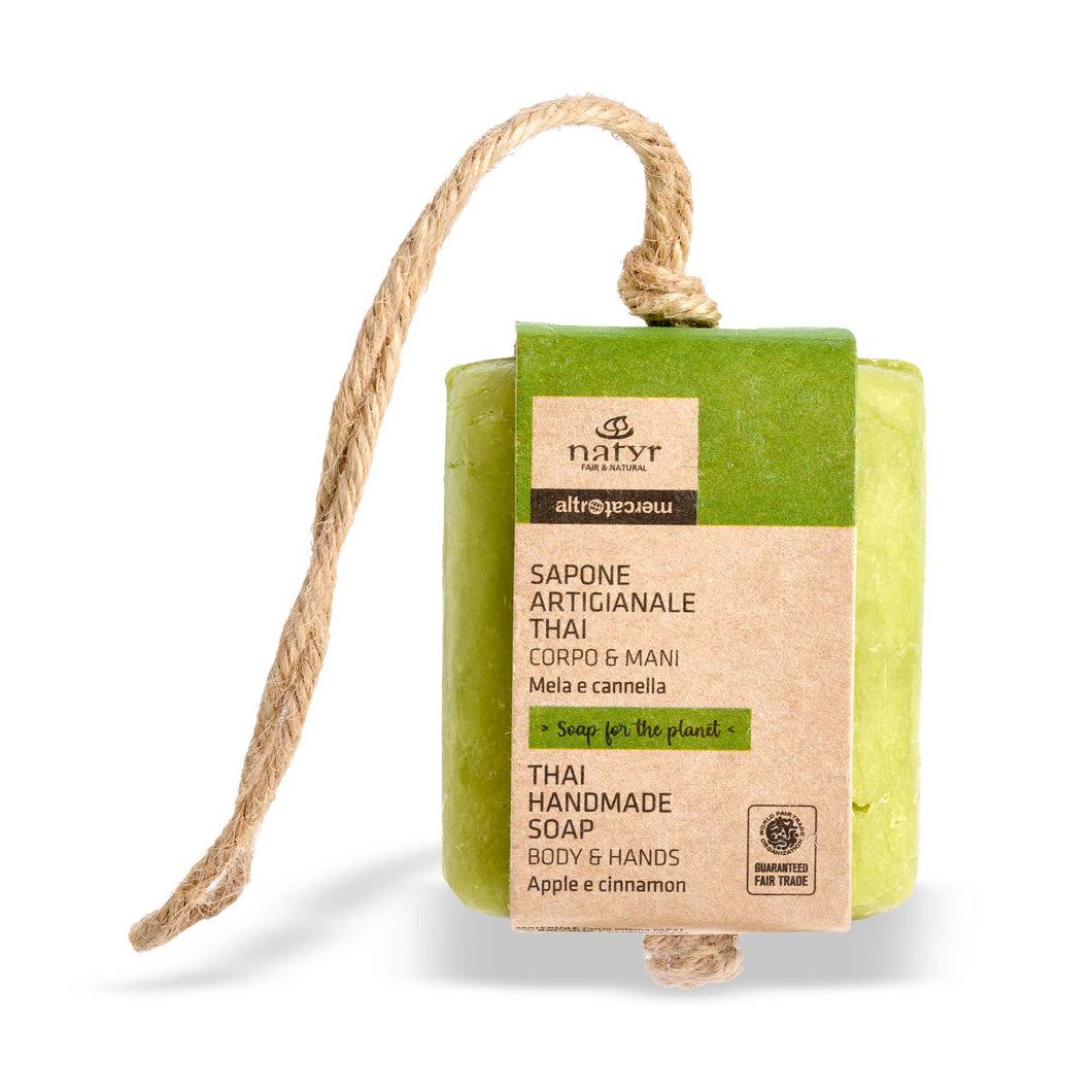 SAPONE ARTIGIANALE THAI - MELA E CANELLA | COD.00007043 | 120G