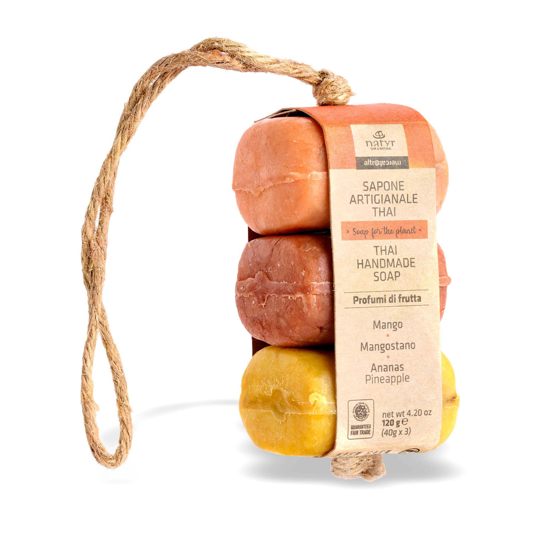TRIS SAPONI ARTIGIANALE PROFUMI DI FRUTTA | COD.00007046 | 3 x 40 g