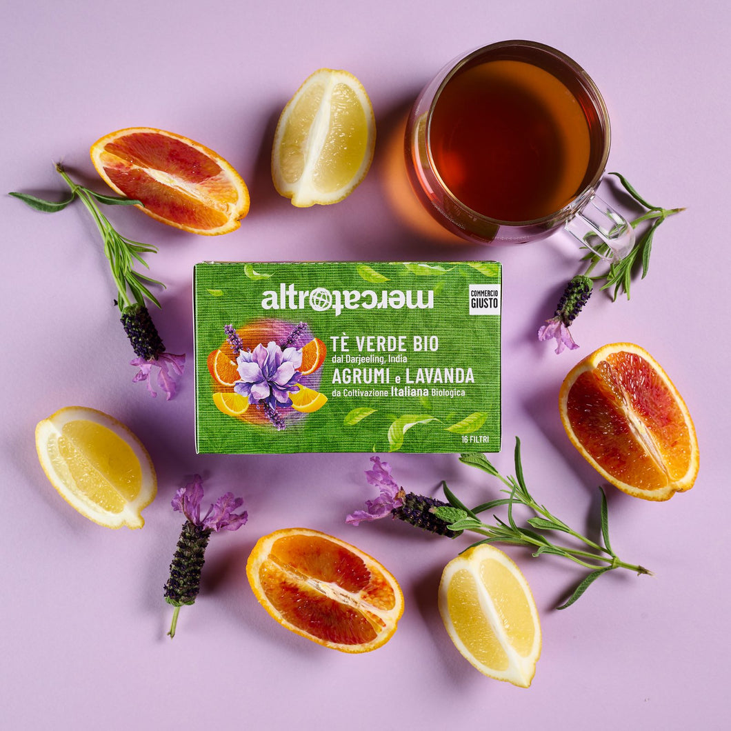 TE' VERDE DARJEELING CON AGRUMI E LAVANDA  | COD.00007120 | 16 FILTRI