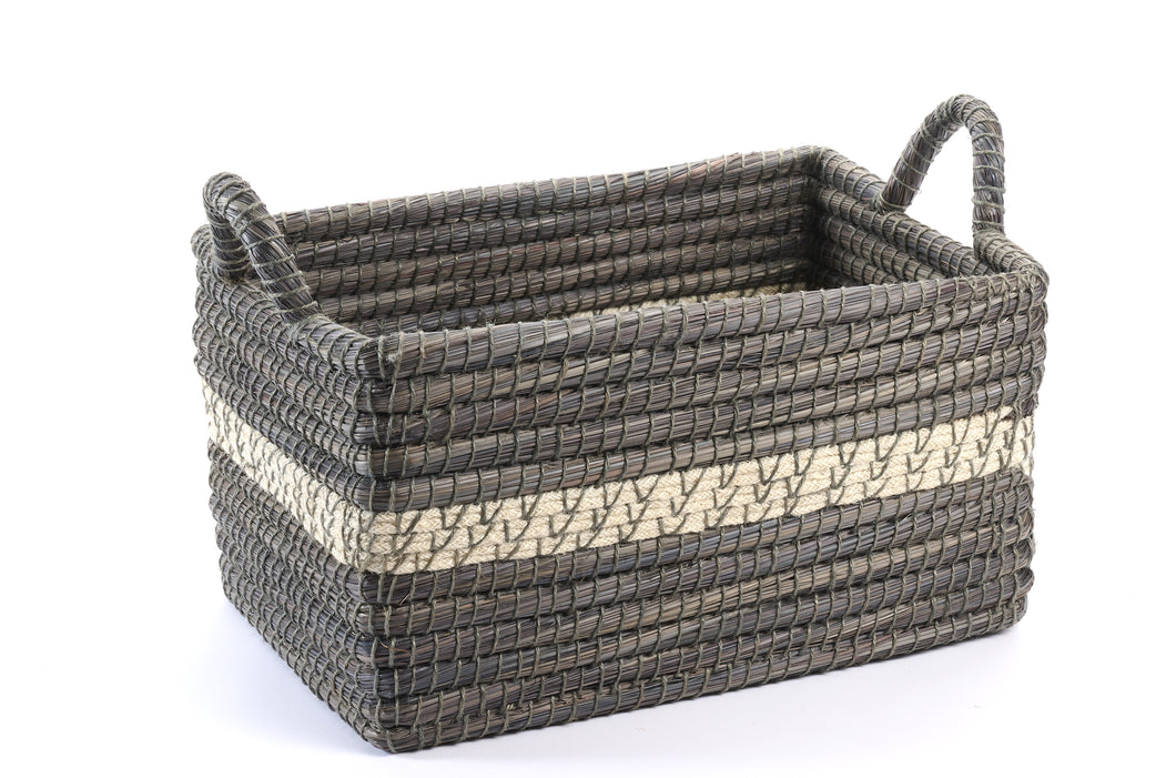 CESTO LICHERS MEDIO RETTANGOLARE MAXI   KAISA/ JUTA  | COD.00007439 |