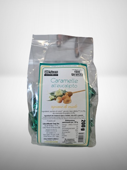 CARAMELLE ALL'EUCALIPTO(ripiene di miele) | COD. LIB090015 | 200g