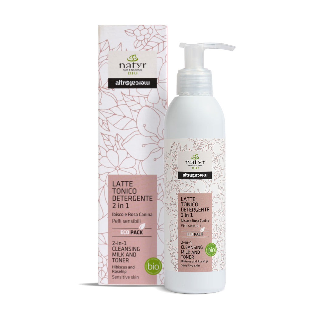 LATTETONICO 1 in 2 - PELLI SENSIBILI - IBISCO | COD. 10042104 | 200 ml