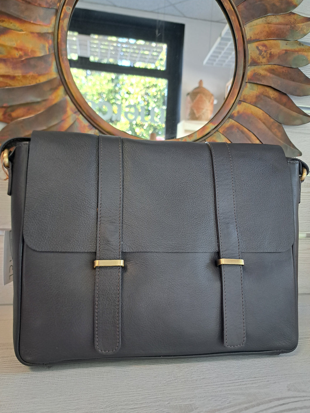 BORSA CARTELLA ALIPORE CAFFE' | COD.HUBAQIN7081811 | 30x22x6 cm
