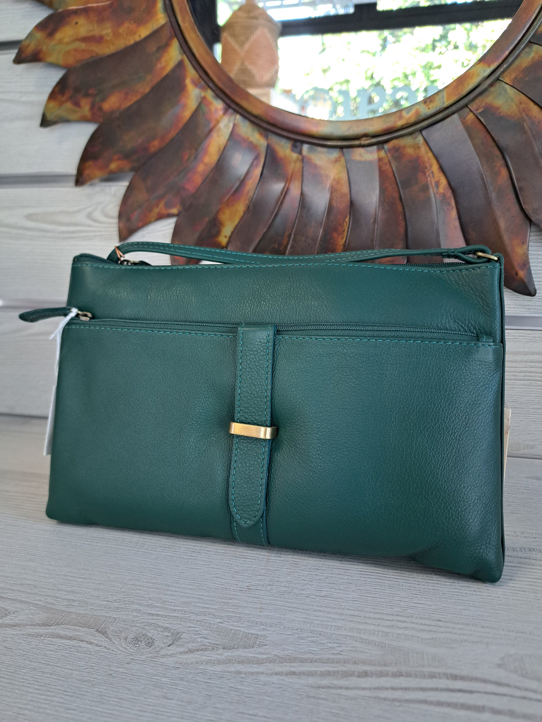 BORSA TRACOLLA MINI SALKIA MALACHITE | COD.HUBAQIN7081824 | 26x16x2 cm