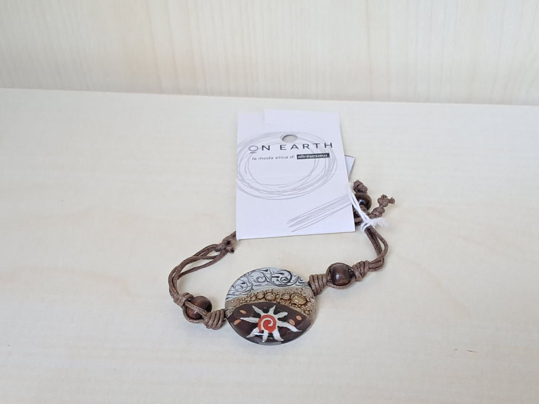 BRACCIALE STELLA IN VETRO RICICLATO | Cod.30004549| regolabile