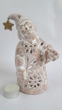 LANTERNA BABBO NATALE STELLINA | COD.HUBEQ7250623 | h19, base dia10cm