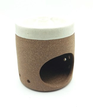 BRUCIA ESSENZE BORDO BICCHIERE BIANCO TOFU  | COD.HUBAQ7380614 | dia 9 cm h 10 cm