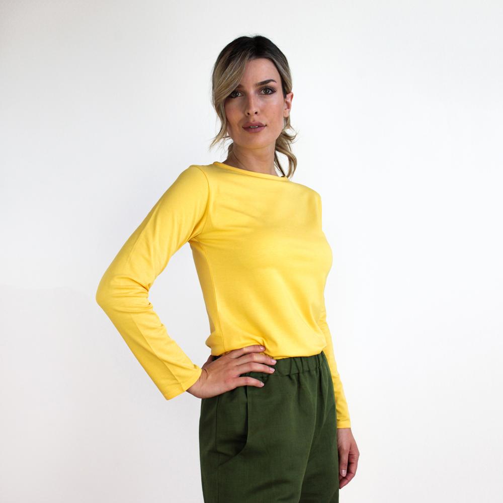 TEES BATEAU JERSEY STRETCH BIO MIMOSA | COD. HUBAQOEIN8011968 | S - M - L - XL