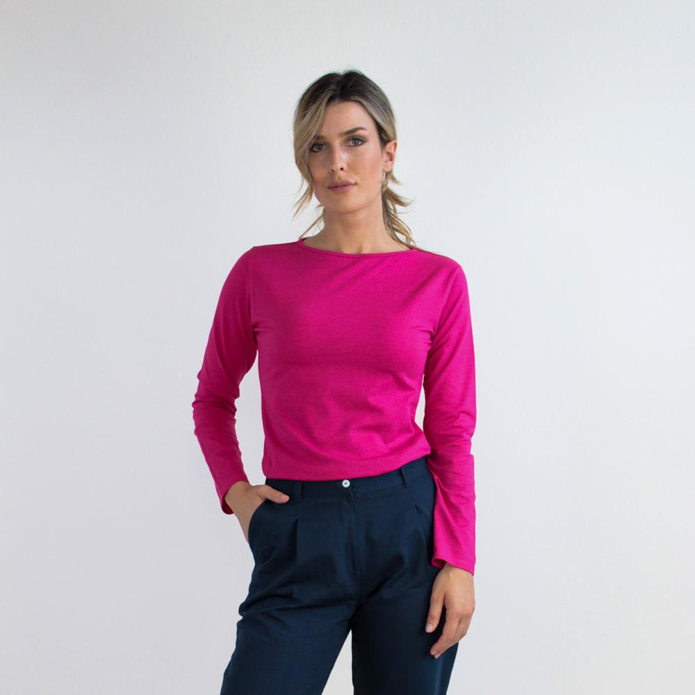 TEES BATEAU JERSEY STRETCH BIO MAGENTA | COD. HUBAQOEIN8011979 | XL