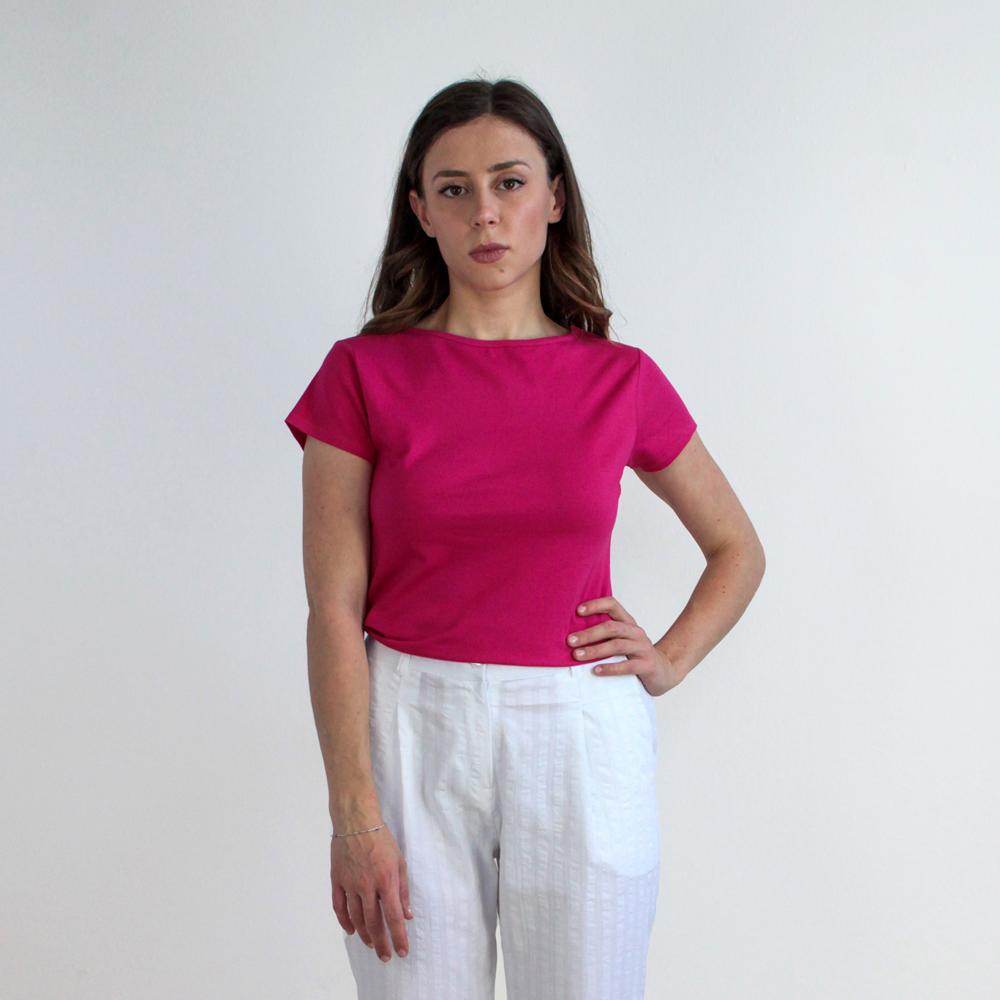 TEES TEA JERSEY STRETCH BIO MAGENTA | COD. HUBAQOEIN9011905 | M - XL