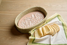 Carica l'immagine nel visualizzatore di Gallery, CESTO SCALDAPANE SPIGHE HOGLA E TERRACOTTA | COD.HUBM300007784 | 28 x 18 cm
