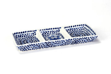 VASSOIO PORTASALSE PEONIA BLU | COD.40003326 | 18,5x7xH2