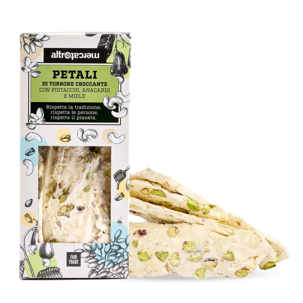 PETALI DI TORRONE CON PISTACCHI E ANACARDI | Cod. 00005079 | 200 g