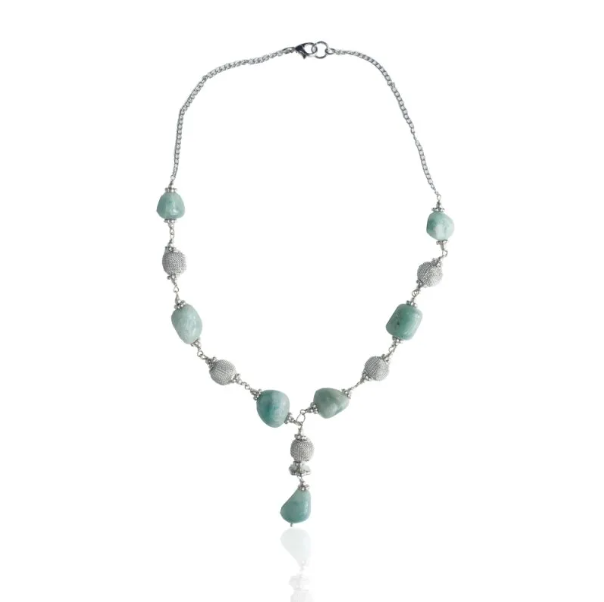 COLLANA SHIMALA - QUARZO VERDE E ACCIAIO | HUBM341133094610 |