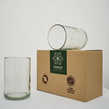 Carica l'immagine nel visualizzatore di Gallery, SET DUE BICCHIERI DAFU TRASPARENTI VETRO | COD.HUBAQTZ0010814 / HUBAQTZ0010812 | 11 - 8 cm
